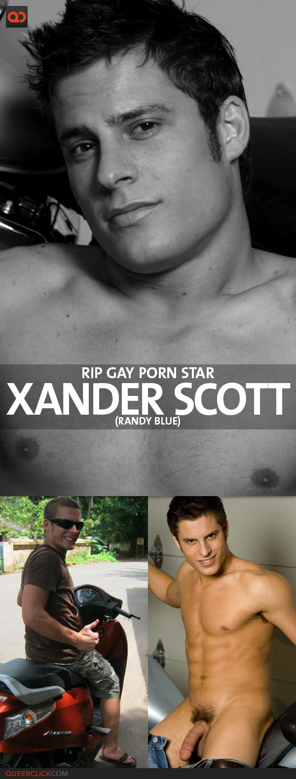 Blue Gay Porn Star - RIP Gay Porn Star Xander Scott - Randy Blue Performer - QueerClick
