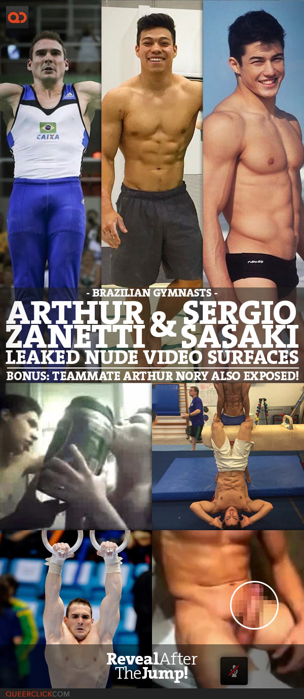 Brazilian Gymnasts Arthur Zanetti And Sergio Sasaki Leaked Nude Video Surfaces - Bonus Teammate Arthur Nory Also Exposed! pic