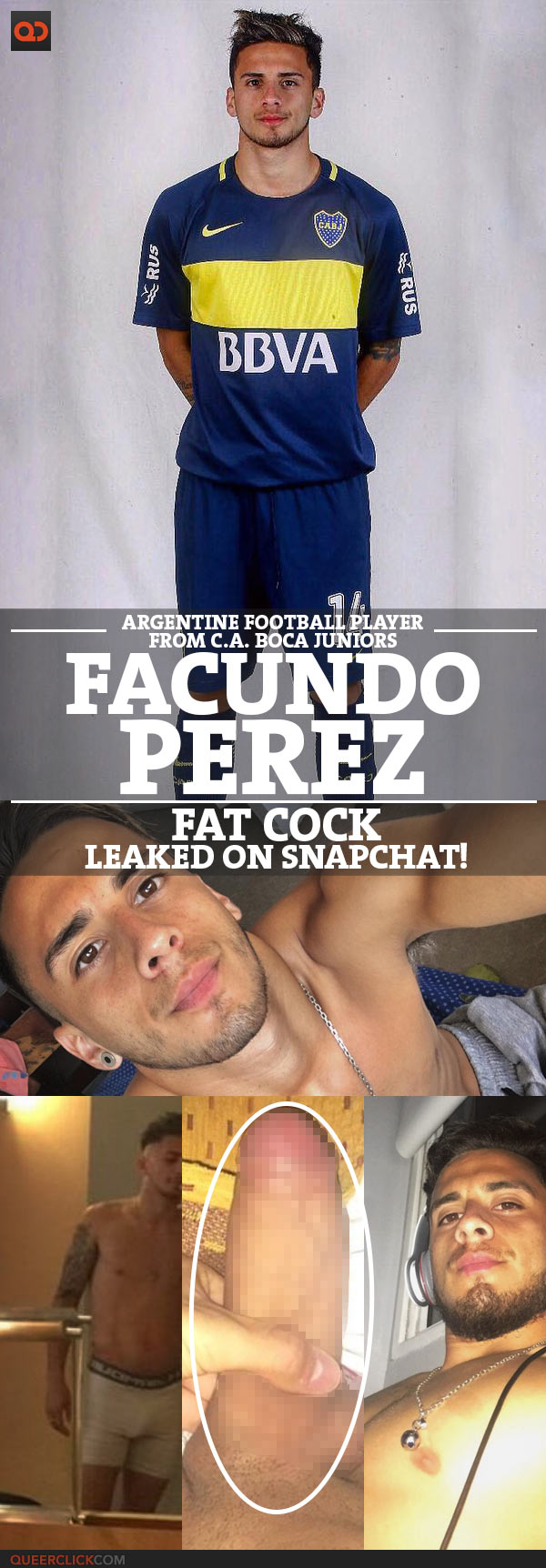 Facundo Perez, Argentine Football Player From C.A. Boca Juniors, Alleged Fat Cock Leaked On Snapchat!