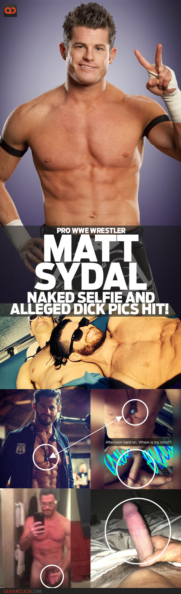 Wrestling Naked Xxx - Matt Sydal, Pro WWE Wrestler, Naked Selfie And Alleged Dick Pics Hit! -  QueerClick