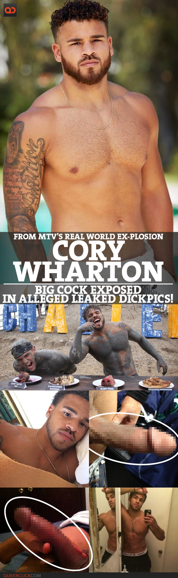 Cory Wharton, From MTV's Real World Ex-Plosion, Big Cock Exposed In Alleged Leaked Dickpics!