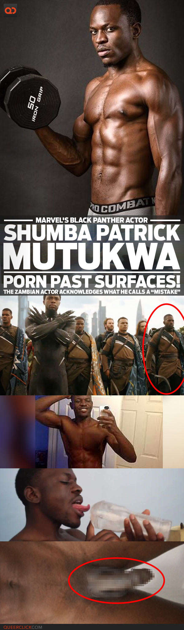 Black Zambian Porn - Shumba Patrick Mutukwa, Marvel's Black Panther Actor, Porn Past Surfaces! -  The Zambian Actor Acknowledges What He Calls A â€œMistakeâ€ - QueerClick