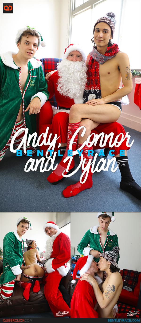 600px x 1372px - Bentley Race: Andy Samuel's Christmas Threesome with Connor Peters and  Dylan Anderson - QueerClick