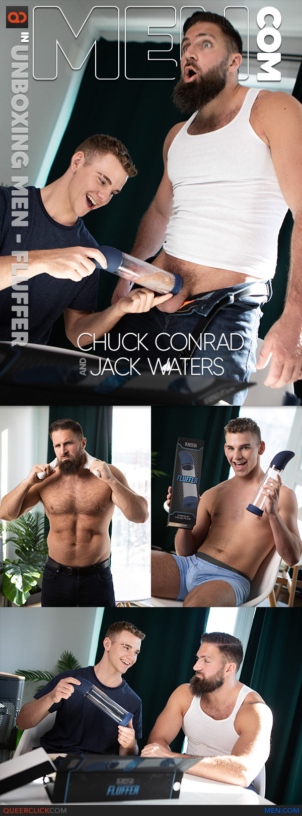 Men.com: Chuck Conrad Fucks Jake Waters - Unboxing MEN - Fluffer
