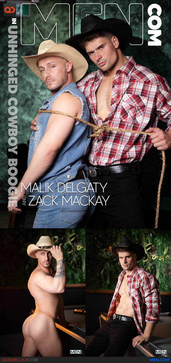 Men.com: Malik Delgaty Fucks Zack Mackay in “Unhinged Cowboy Boogie”