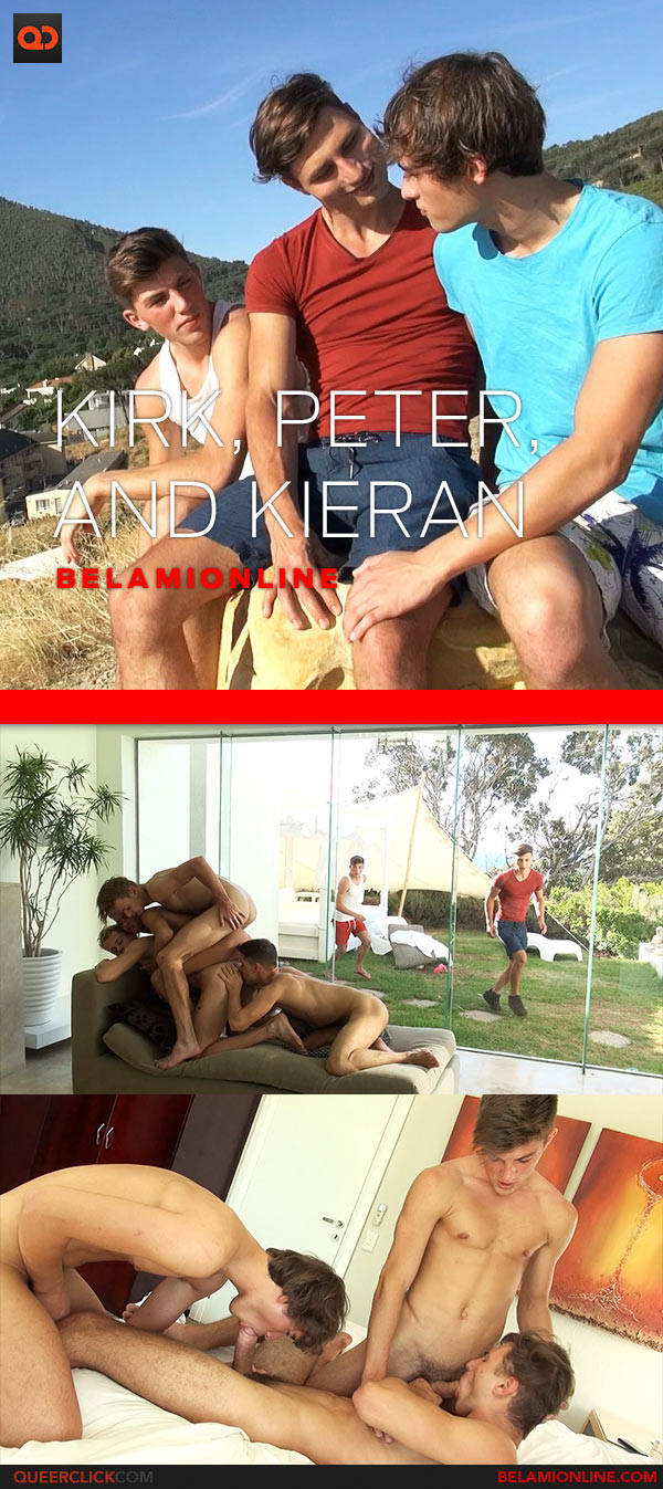 BelAmi Online: Peter Annaud, Kieran Benning, Kirk Gauguin - Bareback Threesome