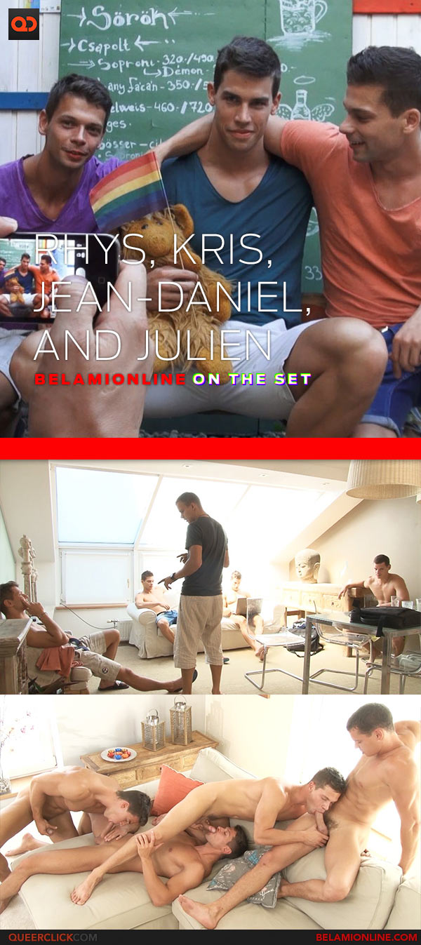 BelAmi Online: Kris Evans, Rhys Jagger, Jean-Daniel, and Julien Hussey - On The Set / Behind The Scenes