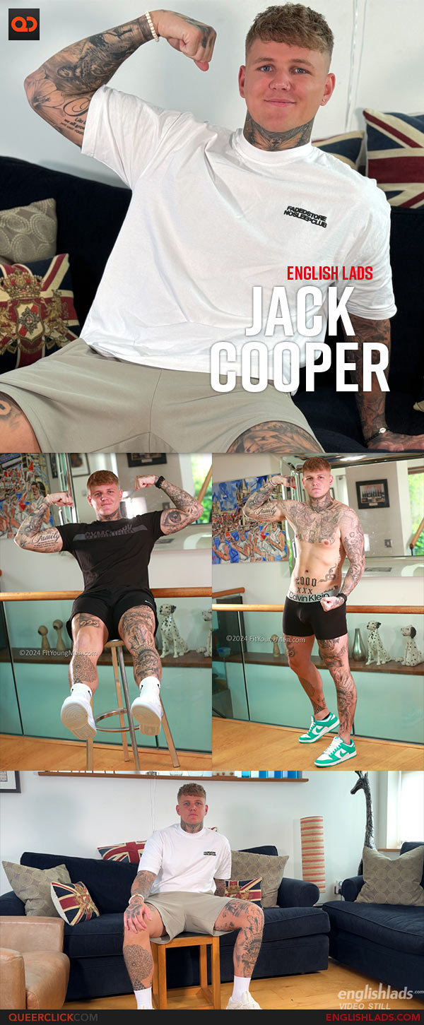 English Lads: Jack Cooper - Young Straight Blond Stud Wanks his Rock Hard Uncut Cock