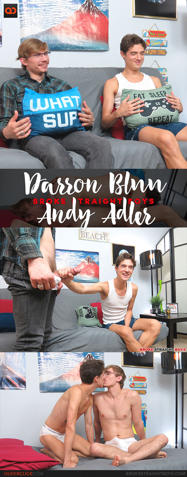 Broke Straight Boys: Darron Bluu Fucks Andy Adler - “Sixty Nine Gag With Tasty Twink Boy”