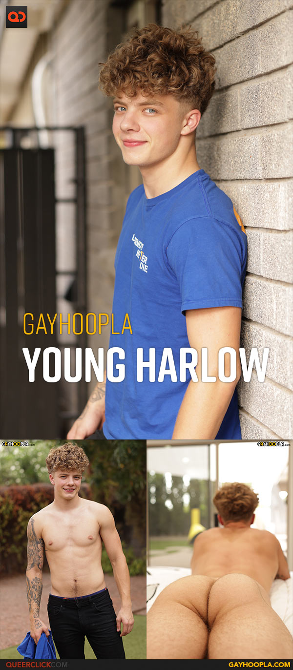 Gayhoopla: Young Harlow - Nervous Hottie Debuts and Blows a Massive Load